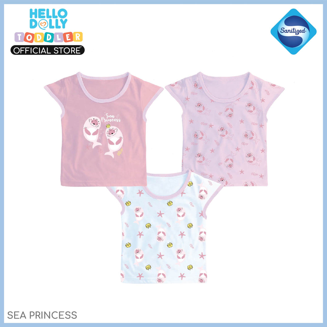 Hello Dolly Toddler Sanitized pack of 3's ( Sea Princess ) | Kids Wear