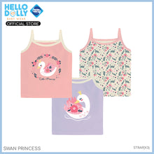 Load image into Gallery viewer, Hello Dolly Sanitized Baby Wear pack of 3&#39;s  ( Swan Princess ) | Infants Wear
