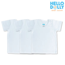 Load image into Gallery viewer, Hello Dolly Baby Wear Classic Whites pack of 3s | Newborn Infants Clothes
